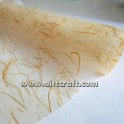 Svilen papir z vlakni Zlat