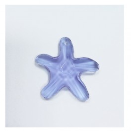 Obesek Zvezda steklo Lila