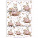 Rižev papir Velikonočni zajčki