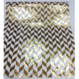 Rižev papir Hot Print Gold